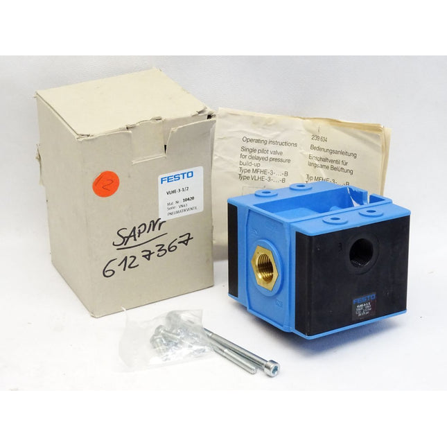 Festo 10420 VLHE-3-1/2 Pneumatikventil / Neu OVP - Maranos.de