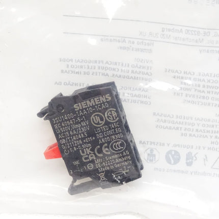 Siemens Kontaktmodul 3SU1400-1AA10-1CA0 / Neu OVP - Maranos.de