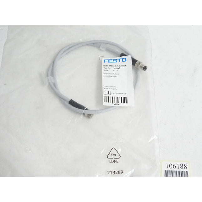 Festo 541346 NEBU-M8G3-K-0.5-M8G3 Verbindungsleitung / Neu OVP - Maranos.de