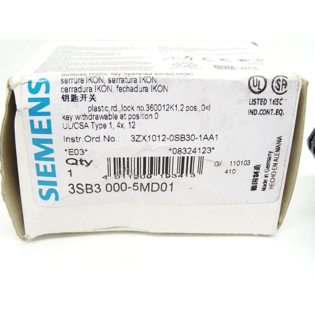 Siemens Schloss IKON 3SB3000-5MD01  / Neu OVP - Maranos.de