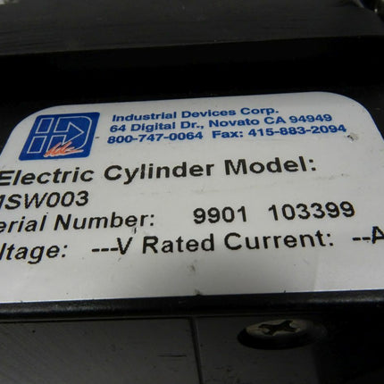 ID Industrial devices MSW003 electric cylinder model Servomotor - Maranos.de