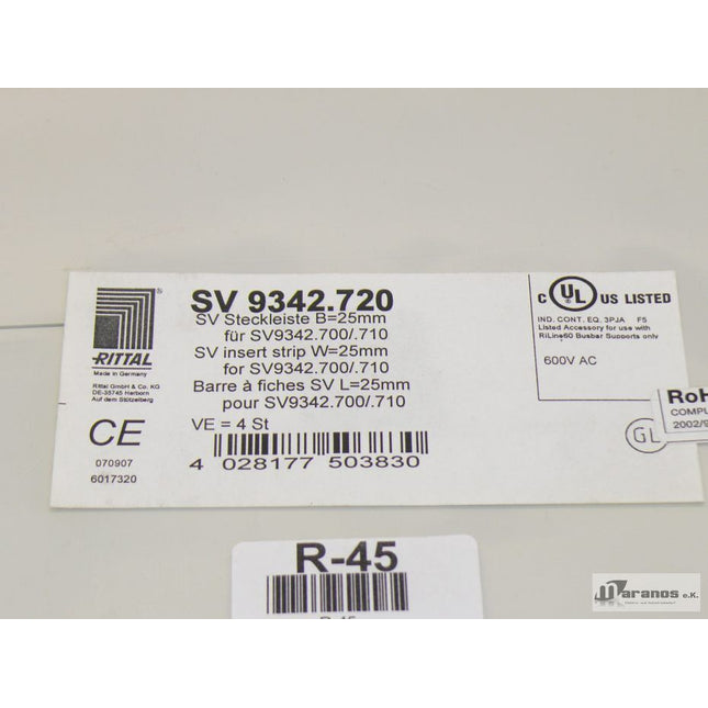 Rittal SV 9342720 / SV 9342.720 Steckleiste B=25mm - Maranos.de