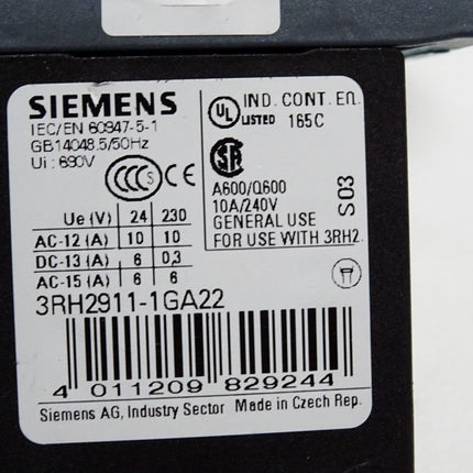 Siemens 3RT2017-1BB41 Leistungsschütz - Maranos.de