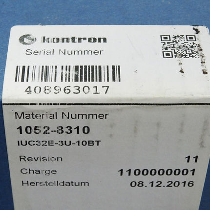 Kontron 1052-8310 IUC32E-3U-10BT / Neu OVP - Maranos.de