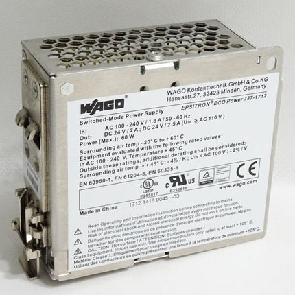 Wago 787-1712 Primär getaktete Stromversorgung - Maranos.de