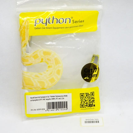Python 8070PY-003W Patchkabel Rohkabel Cat.7 weiß 0,25m / Neu OVP - Maranos.de
