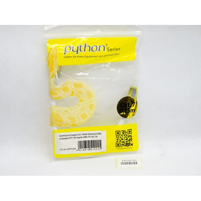 Python 8070PY-003W Patchkabel Rohkabel Cat.7 weiß 0,25m / Neu OVP - Maranos.de
