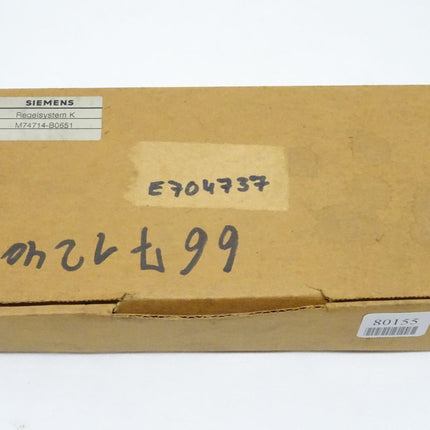 Siemens Regelsystem K M74714-B0651 / M74714-B0651 Siclimat  NEU-OVP - Maranos.de
