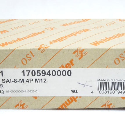 Weidmüller 170594 / SAI-8-M 4P M12 / Neu OVP - Maranos.de