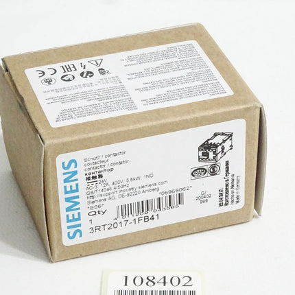 Siemens Schütz 3RT2017-1FB41 / Neu OVP - Maranos.de