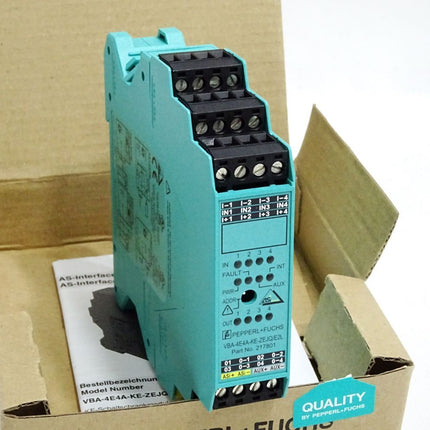 Pepperl+Fuchs 217801 AS-Interface-Anschaltmodul VBA-4E4A-KE-ZEJQ/E2L / Neu OVP - Maranos.de
