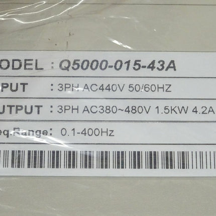 Qma Q5000-015-43A Inverter 1,5kW / 460V / 3 Phase Q5000 NEU-OVP - Maranos.de