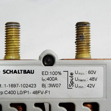 Schaltbau 1-1697-102423 C400 L0/P1-48FV-F1 1-polige DC-Schließerschütze für USV-Anwendungen - Maranos.de