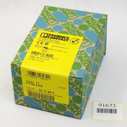 Phoenix Contact Schutzleiter-Doppelstockklemme PTTB4-PE / 3211854 / Inhalt : 11 Stück / Neu OVP versiegelt - Maranos.de