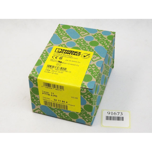 Phoenix Contact Schutzleiter-Doppelstockklemme PTTB4-PE / 3211854 / Inhalt : 11 Stück / Neu OVP versiegelt - Maranos.de