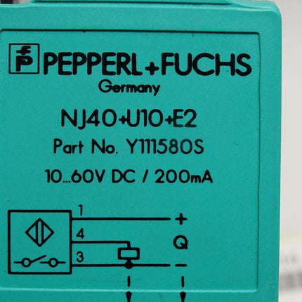 Pepperl+Fuchs NJ40+U10+E2 Y111580S Induktiver Sensor - Maranos.de