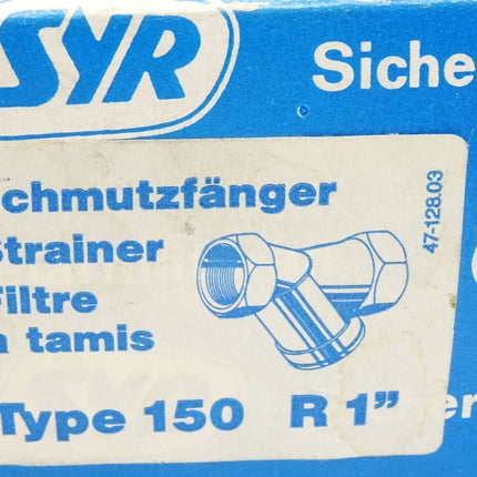 SYR Sicherheitsarmaturen Schmutzfänger 47-12803  150 R 1 150R1 / Neu OVP - Maranos.de