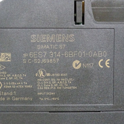 Siemens CPU314C-2 6ES7314-6BF01-0AB0 6ES7 314-6BF01-0AB0 - Maranos.de
