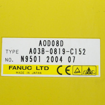 Fanuc AOD08D digitale Ausgabeeinheit A03B-0819-C152 // N9501 2004 07 NEU - Maranos.de