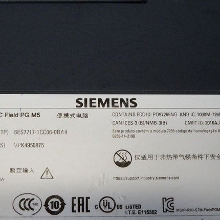 Siemens SIMATIC Field PG M5 Advanced Core i7 32GB 1024GB SSD 6ES7717-1CC06-0BA4 - Maranos.de
