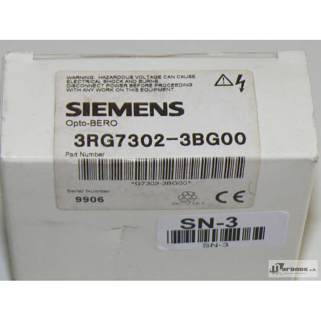 NEU-OVP Siemens 3RG7302-3BG00 Opto-Bero 3RG7 302-3BG00 - Maranos.de