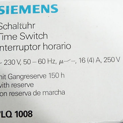 Siemens Mechanische Zeitschaltuhr 7LQ1008 / Neu OVP - Maranos.de