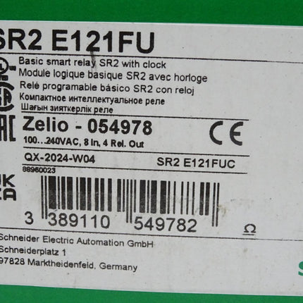 Schneider Electric SR2E121FU SR2 E121FU compact smart relay Zelio 054978 / Neu OVP - Maranos.de