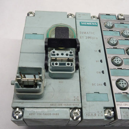Siemens Simatic ET200pro Set 6ES7194-4AA00-0AA0 + 6ES7154-1AA00-0AB0 siehe Fotos - Maranos.de