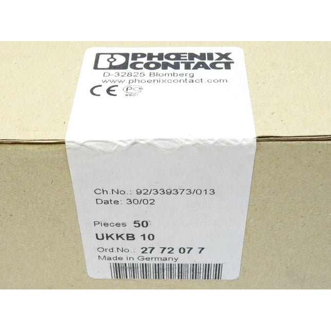 Phoenix Contact Doppelstockklemme UKKB10 / 2772077 / Inhalt : 50 Stück / Neu OVP versiegelt - Maranos.de