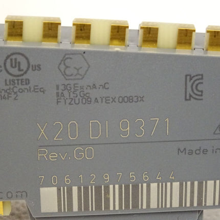 B&R X20DI9371 Rev.G0 12 digitale Eingänge 1-Leitertechnik - Maranos.de
