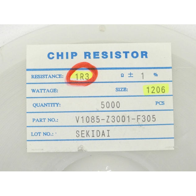 5000x SMD Widerstand 1R3 / 1206 / 1% / Widerstände - Maranos.de