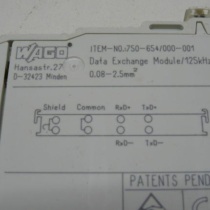 Wago Klemme Typ 750-654/000-001  Datenaustauschklemme - Maranos.de