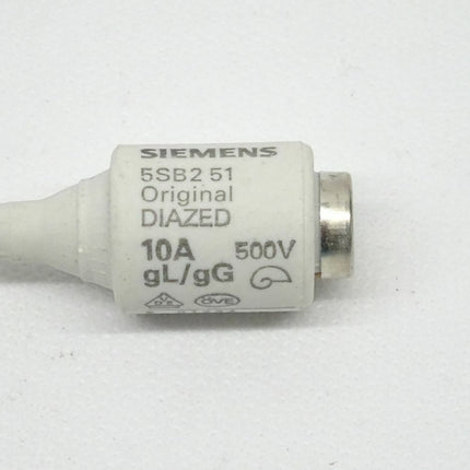 Siemens 5SB251 Diazed 10A Sicherungseinsatz 500V - Maranos.de
