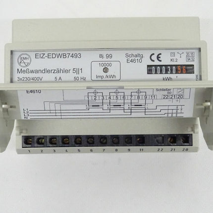 Schell GmbH & Co. KG 420005 / Schellcount 3 / EMH EIZ-EDWB7493 / 4-L-Drehstrom-Messwandlerzähler / OVP - Maranos.de