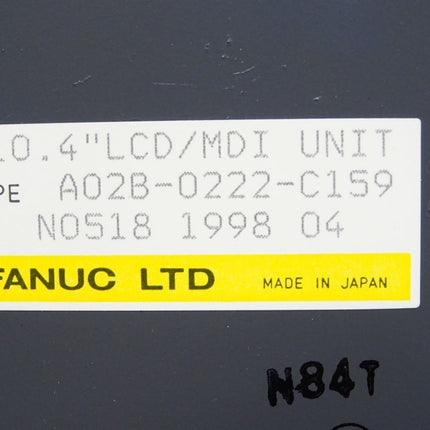 Fanuc A02B-0222-C159 10.4" LCD Display MDI Unit - Maranos.de