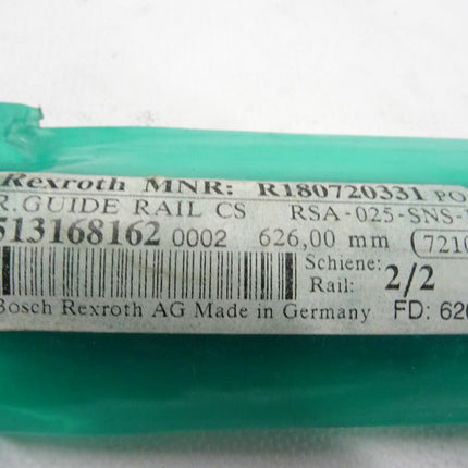 Bosch Rexroth AG R180720331 Führungsschiene 2/2 GR. 25 L=626 Klasse H,DST 225782 / NEU-OVP - Maranos.de