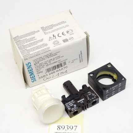 Siemens Leuchtmelder / 3SB3248-6AA70 mit 3SB3400-1QE / Neu OVP - Maranos.de