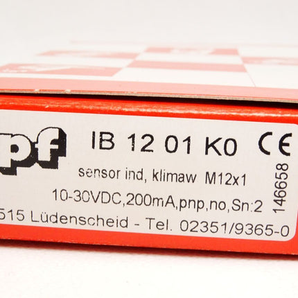Ipf electronic Sensor Induktiv IB1201K0 / Neu OVP - Maranos.de