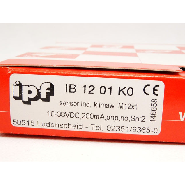 Ipf electronic Sensor Induktiv IB1201K0 / Neu OVP - Maranos.de