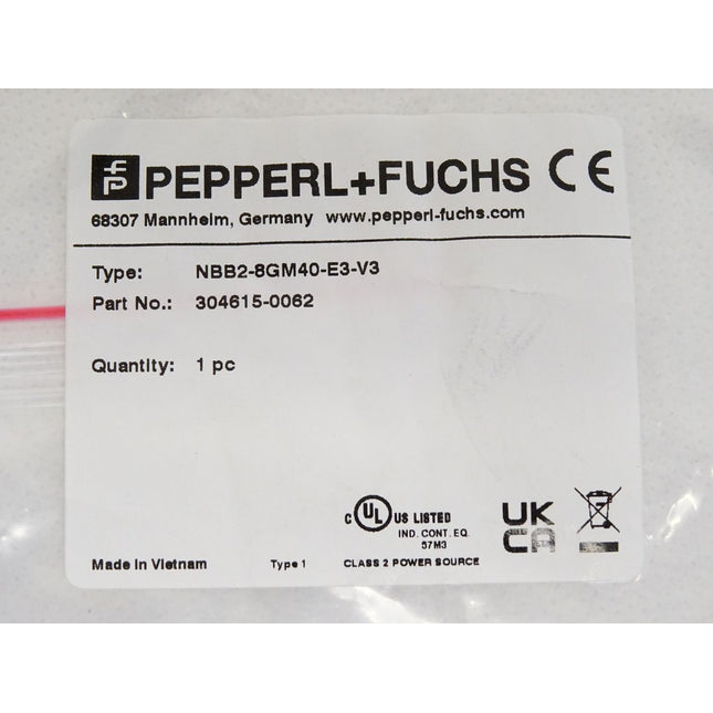 Pepperl+Fuchs Induktiver Sensor NBB2-8GM40-E3-V3 304615-0062 / Neu OVP - Maranos.de