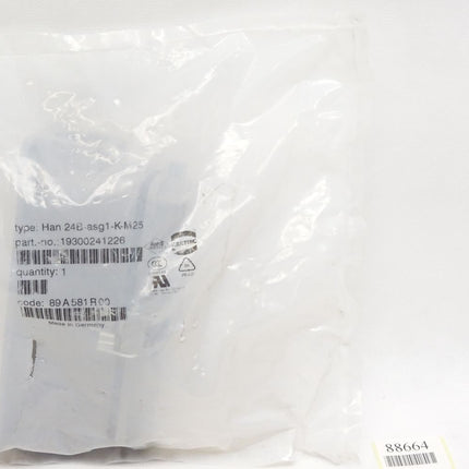 Harting Han 24B-asg1-K-M25 / 19300241226 / Neu OVP - Maranos.de