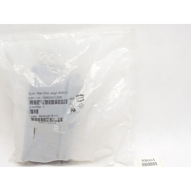 Harting Han 24B-asg1-K-M25 / 19300241226 / Neu OVP - Maranos.de