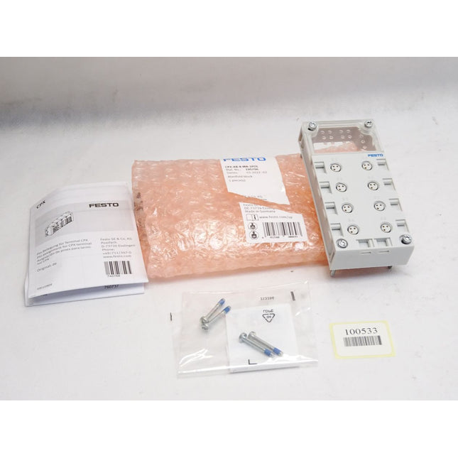 Festo Anschlussblock 195706 CPX-AB-8-M8-3POL / Neu OVP - Maranos.de