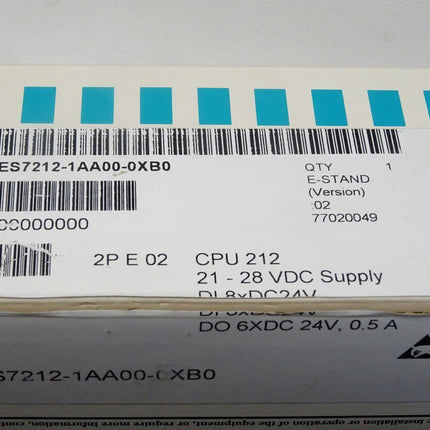 Siemens S7-200 CPU212 6ES7212-1AA00-0XB0 / 6ES7 212-1AA00-0XB0 / Neu OVP - Maranos.de