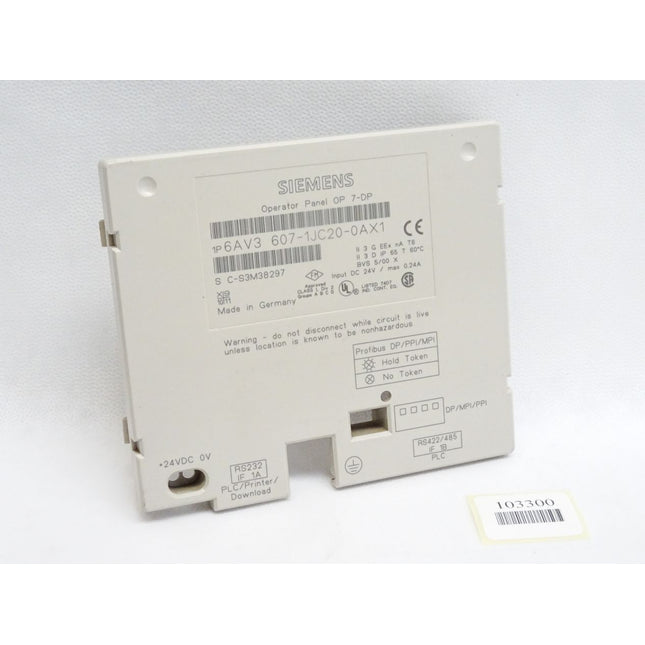 Siemens Backcover Rückschale Panel OP7-DP 6AV3607-1JC20-0AX1 6AV3 607-1JC20-0AX1 - Maranos.de