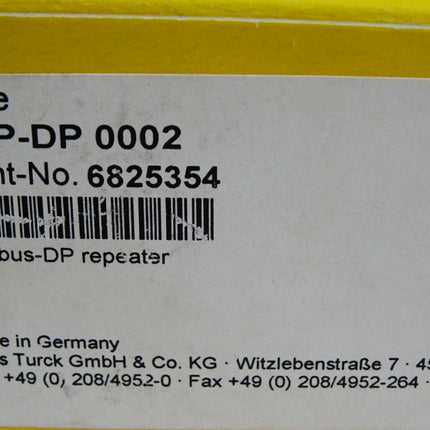 Turck REP-DP 0002 6825354 Profibus-DP repeater / Neu OVP - Maranos.de
