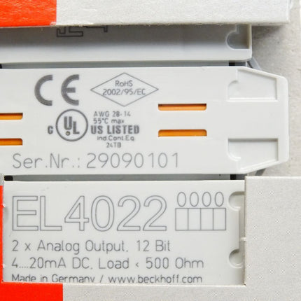 Beckhoff EL4022 analoge Ausgangsklemme / Neu OVP - Maranos.de