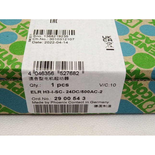 Phoenix Contact 2900543 ELR H3-I-SC- 24DC/500AC-2 Hybridmotorstarter / Neu OVP versiegelt - Maranos.de