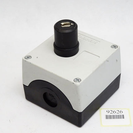 Siemens Schlüsselschalter mit Gehäuse 3SU1801-0AA00-0AB1 + 3SU1400-2AA10-3BA0 + 3SU1400-2DA43-3AA0 - Maranos.de