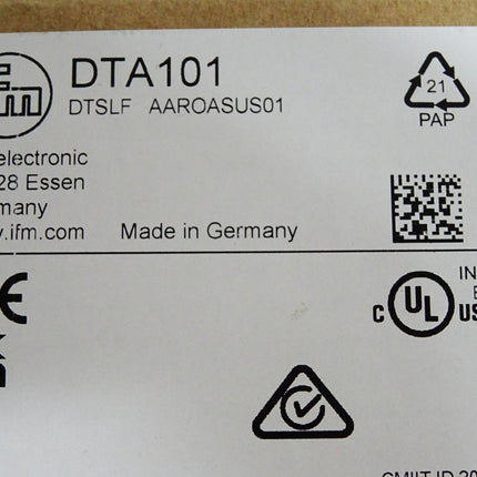 Ifm Electronic DTA101 DTSLF AAROASUS01 RFID-Lesekopf mit AS-Interface / Neu OVP - Maranos.de